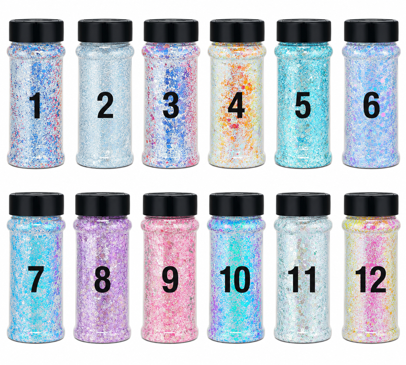 Chunky glitter d series