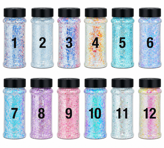 Chunky glitter d series