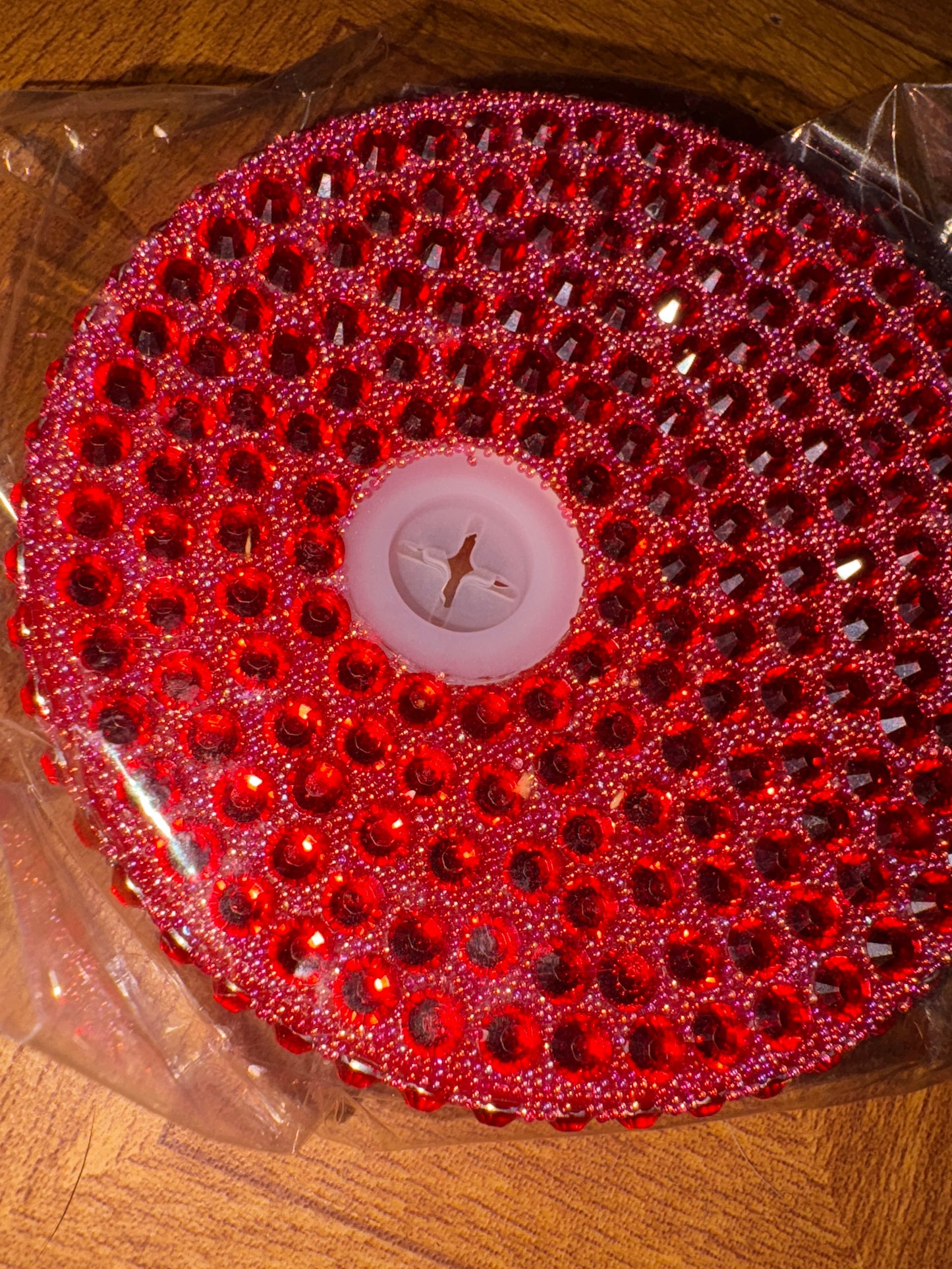 Rhinestone lid