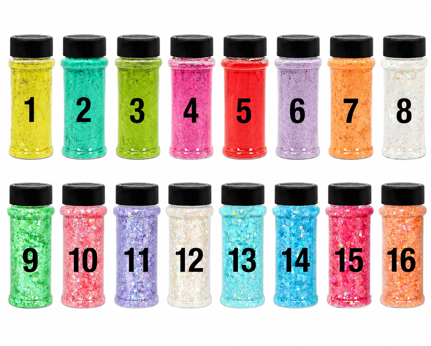 Chunky glitter e series